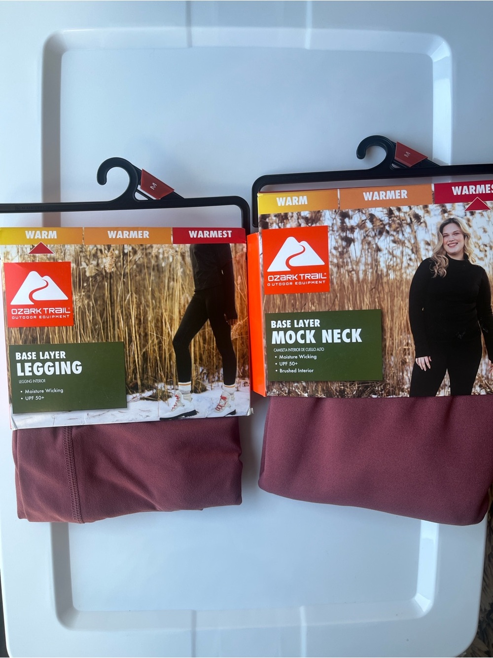 Women’s Ozark Trail Base Layer Legging And Mock Neck Base Layer Top